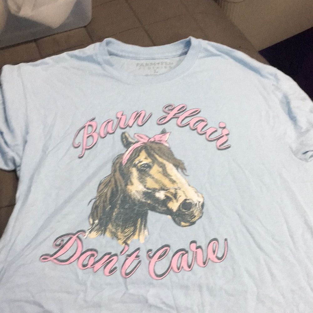 Barn hair don’t care tee shirt